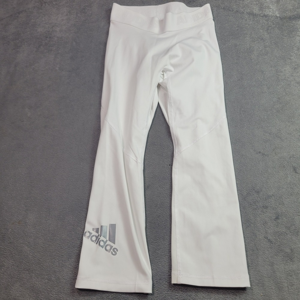 Adidas Alphaskin Climacool White Compression Pants Womens Small Training‎ Yoga
